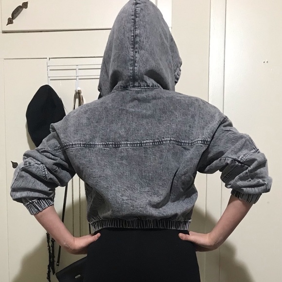 Denim Bomber Jacket - Picture 6 of 9